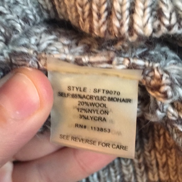 Brixon Ivy Corneli Cowl Neck Poncho - Picture 6 of 6